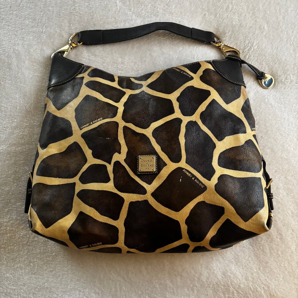 Dooney & Bourke Giraffe Print Hobo Bag 1975 Collection